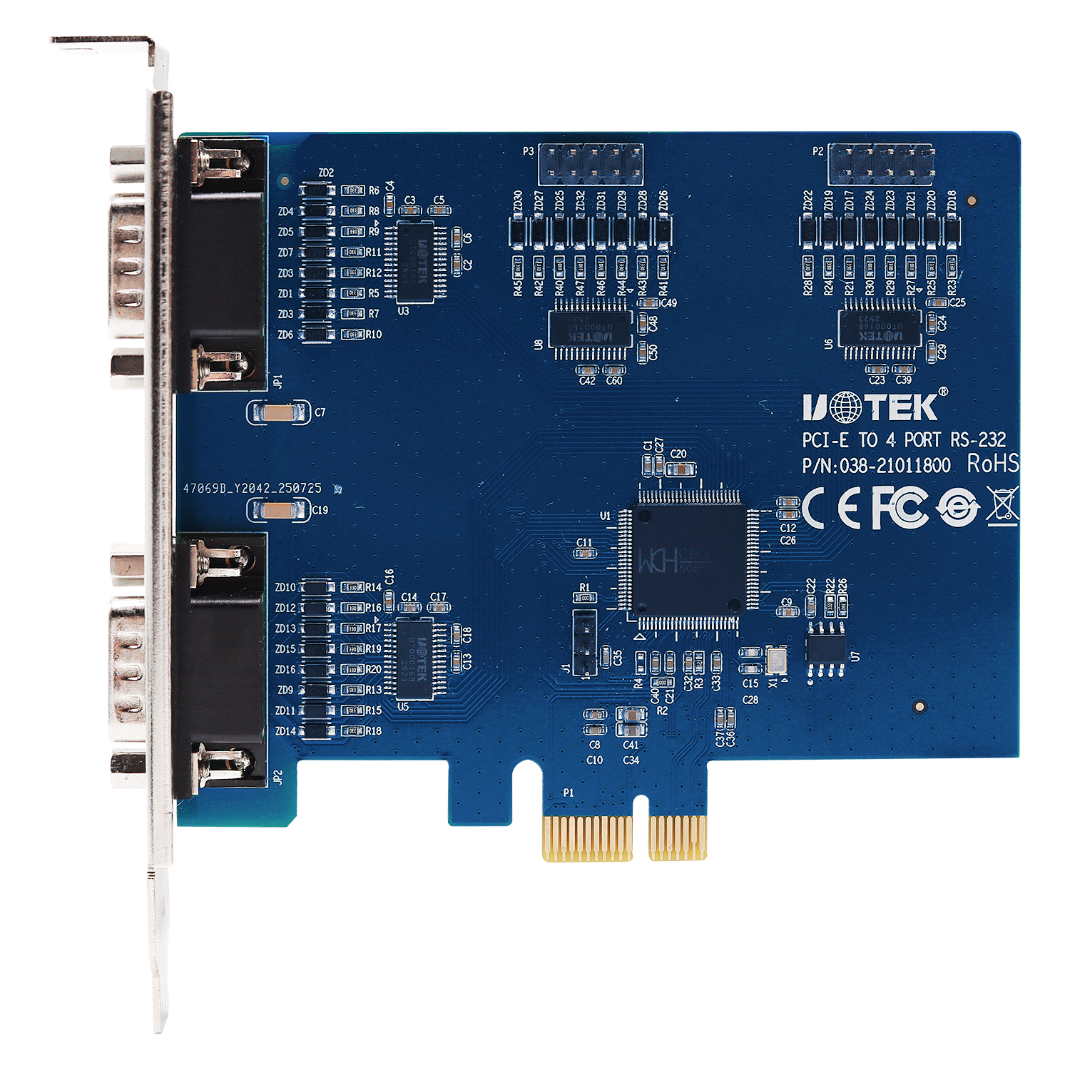 PCI-E轉4口RS-232多串口卡